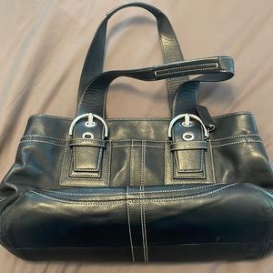 Black Leather Coach Purse